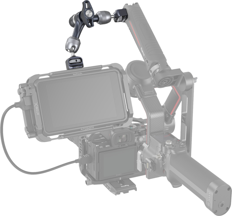 SmallRig 4899 Rosette Magic Arm (7") with ARRI Locating Screw - 6