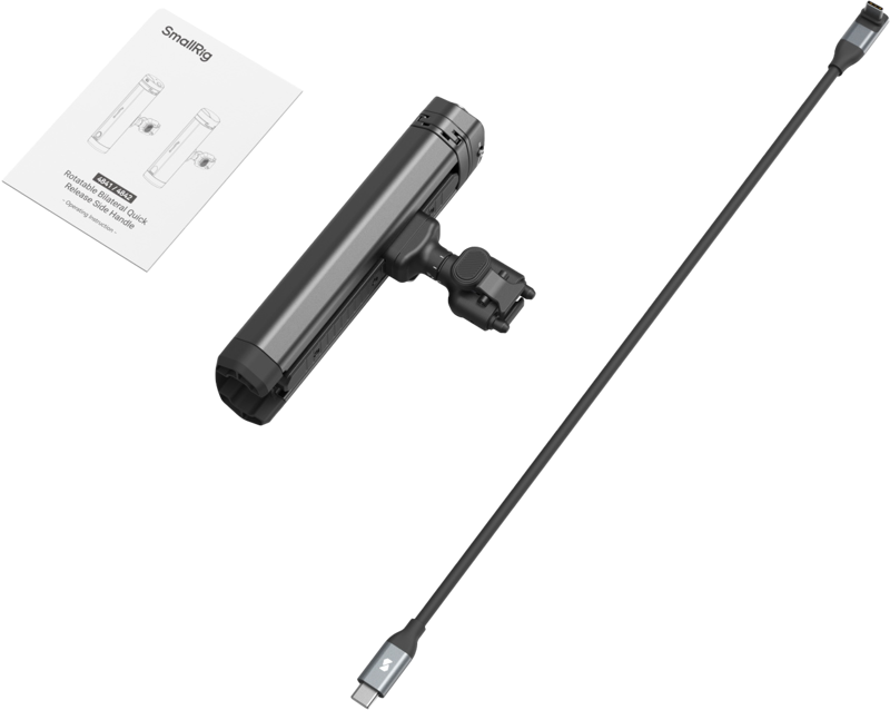 SmallRig 4841 Rotatable Bilateral Quick Release Side Handle with Wireless Control/M.2 SSD Enclosure - 4