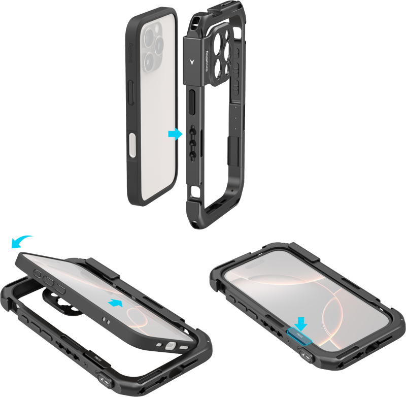 SmallRig 5008 Mobile Video Cage Basic Edition for iPhone 16 Pro - 2
