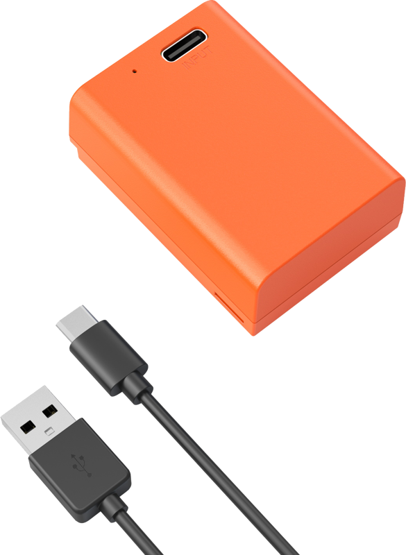 SmallRig 4967 EN-EL25 USB-C Rechargeable Camera Battery Orange - 2