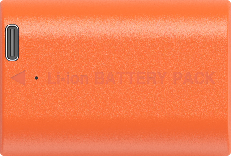 SmallRig 4968 LP-E6NH USB-C Rechargeable Camera Battery Orange - 4
