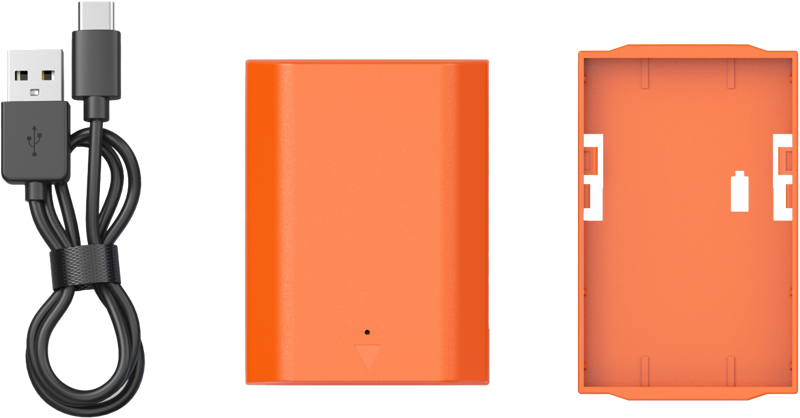 SmallRig 4969 NP-FZ100 USB-C Rechargeable Camera Battery Orange - 6
