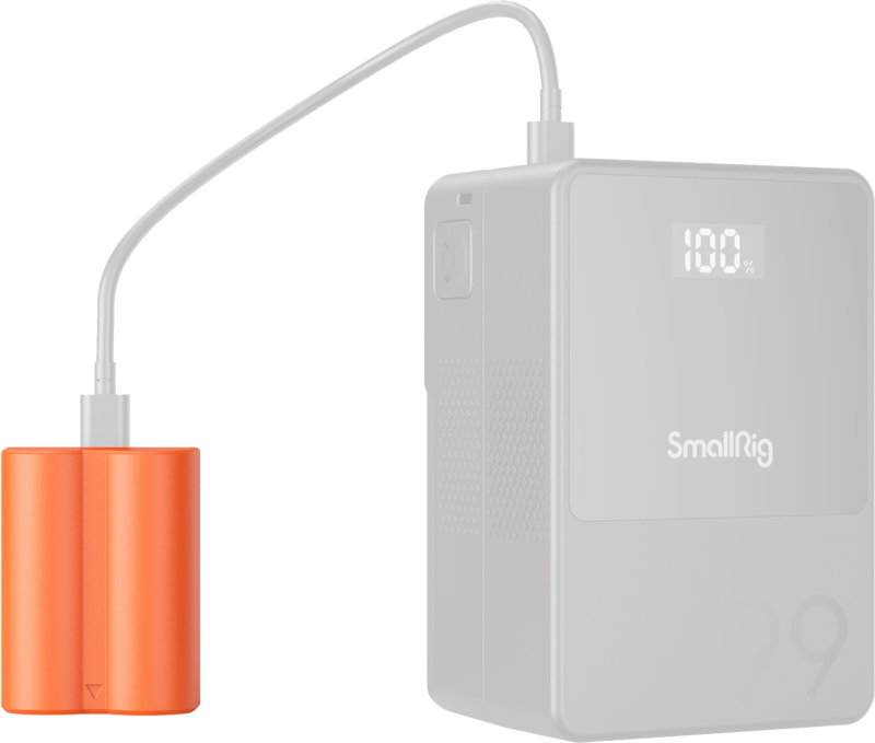 SmallRig 4970 NP-W235 USB-C Rechargeable Camera Battery Orange - 5
