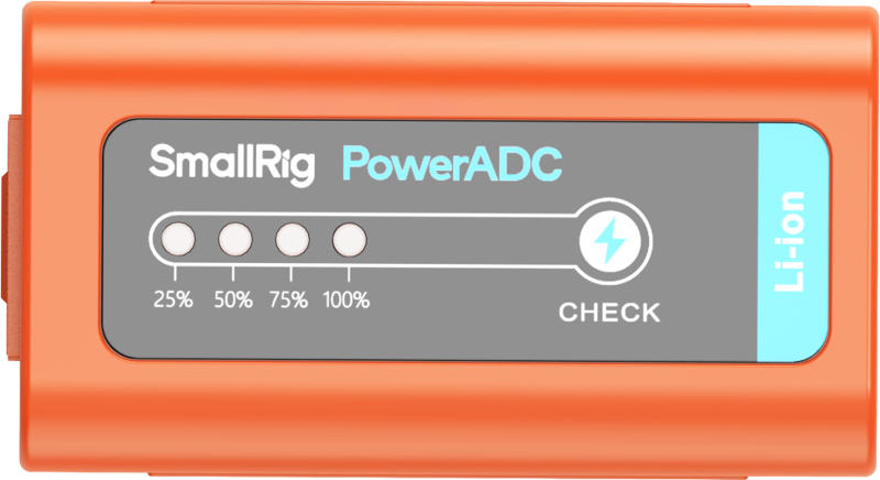 SmallRig 4972 NP-F970 USB-C Rechargeable Camera Battery Orange - 4