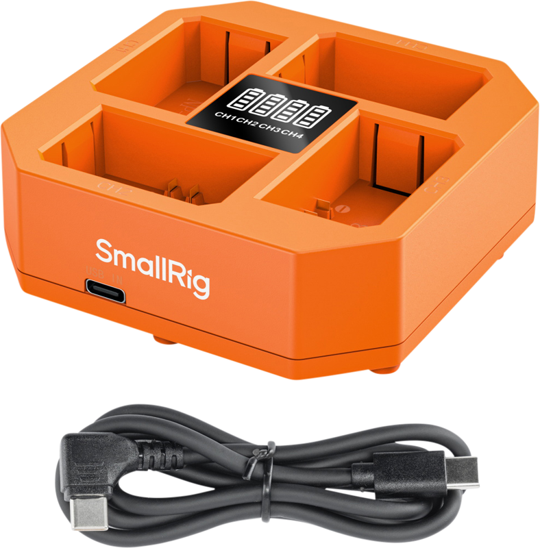 SmallRig 4839 NP-FZ100 4-Channel Camera Battery Charger - 8