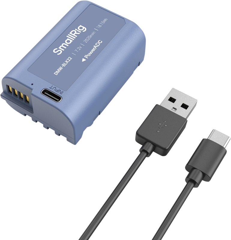 SmallRig 4906 Camera Battery USB-C Rechargeable DMW-BLK22 - 4