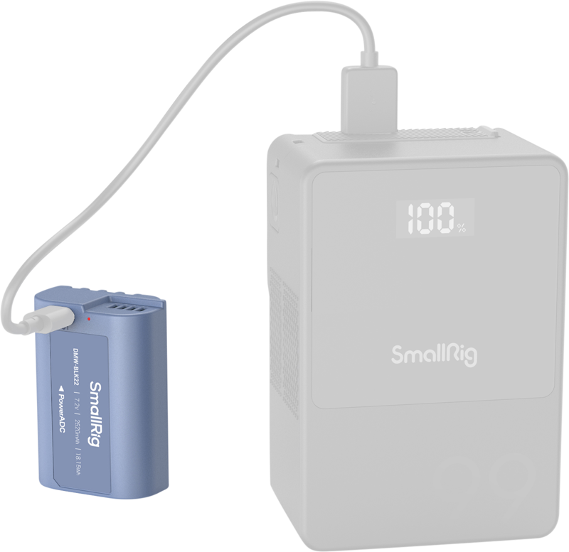 SmallRig 4906 Camera Battery USB-C Rechargeable DMW-BLK22 - 6