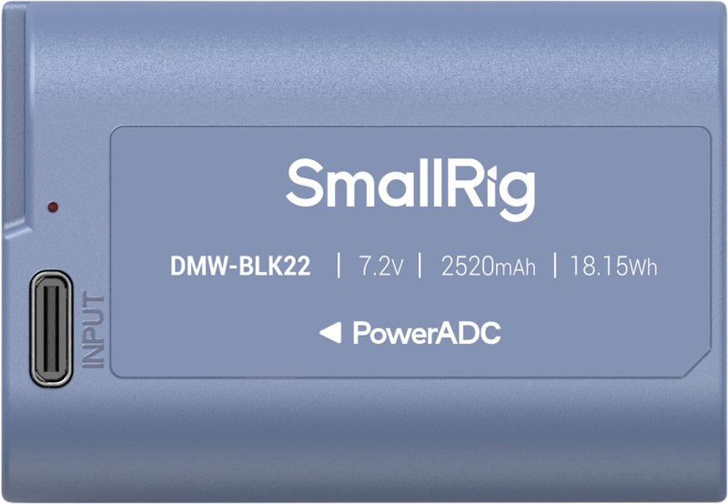 SmallRig 4906 Camera Battery USB-C Rechargeable DMW-BLK22 - 3