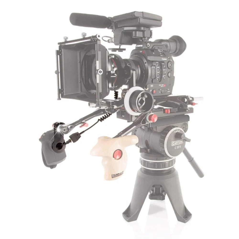 SHAPE Grip Relocator Bracket with Extension Cable for Canon C Series Cameras - 3