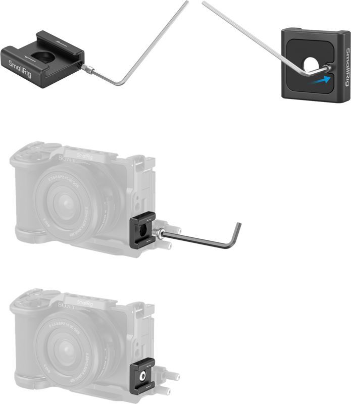 SmallRig 5032 Anti-Twist Cold Shoe Mount Support (2pcs) - 6