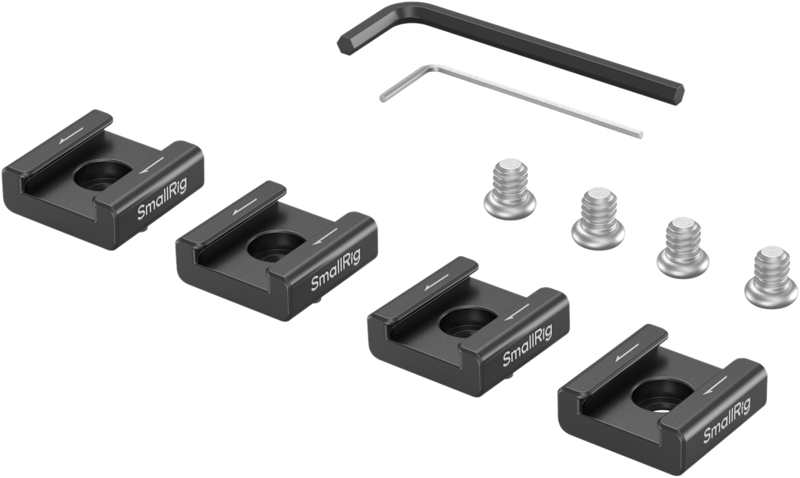 SmallRig 5033 Anti-Twist Cold Shoe Mount Support (4pcs) - 2