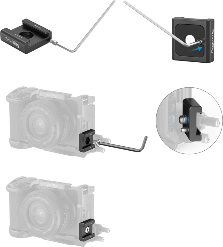 SmallRig 5033 Anti-Twist Cold Shoe Mount Support (4pcs) - 6
