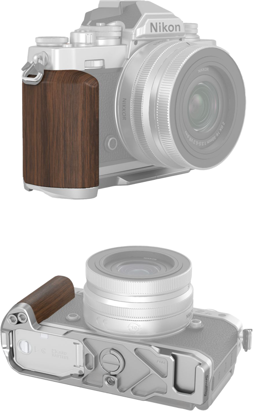 SmallRig 4803 Wooden L-Shape Grip for Nikon Z fc Silver - 3