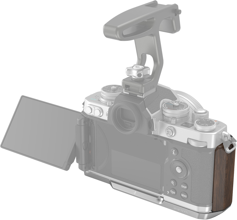 SmallRig 4803 Wooden L-Shape Grip for Nikon Z fc Silver - 6