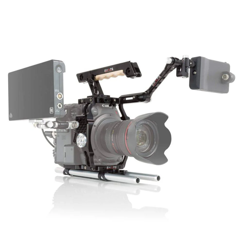 SHAPE Camera Cage with EVF Mount, Top Handle & Baseplate for Canon C200 - 2