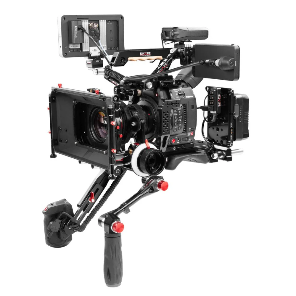 SHAPE Camera Cage with EVF Mount, Top Handle & Baseplate for Canon C200 - 10