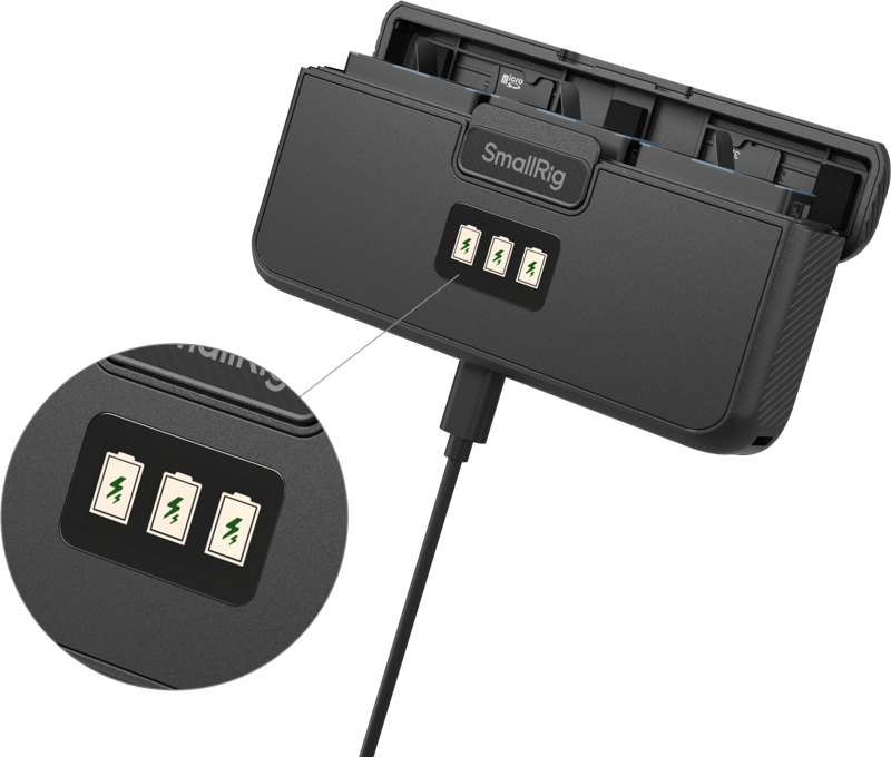 SmallRig 4565 GoPro Camera Battery Kit (3pcs + Charger case) - 4