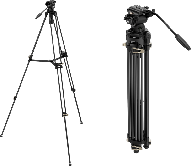 SmallRig 4686 Heavy-Duty Fluid Head Video Tripod Kit AD-01S - 2