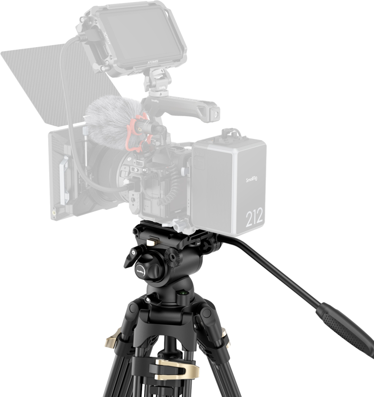 SmallRig 4686 Heavy-Duty Fluid Head Video Tripod Kit AD-01S - 8