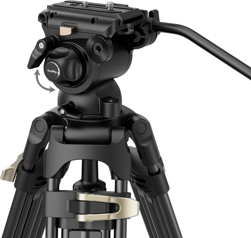 SmallRig 4686 Heavy-Duty Fluid Head Video Tripod Kit AD-01S - 3