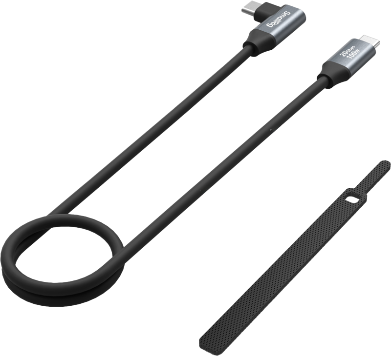 SmallRig 4791 USB-C (Straight) to USB-C (Angled) Data Cable 60cm - 3