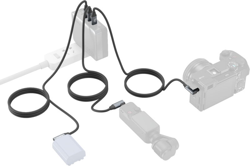 SmallRig 4791 USB-C (Straight) to USB-C (Angled) Data Cable 60cm - 4