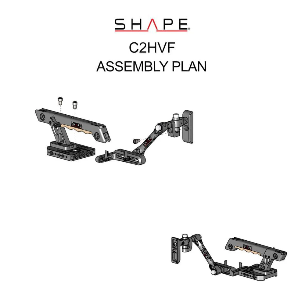 SHAPE Canon C200 Top Handle EVF Mount - 4