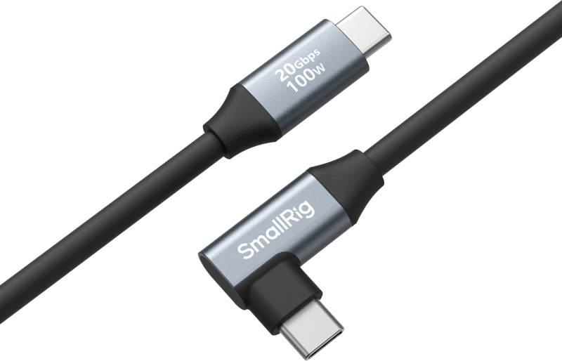 SmallRig 4790 USB-C (Straight) to USB-C (Angled) Data Cable 35cm - 2