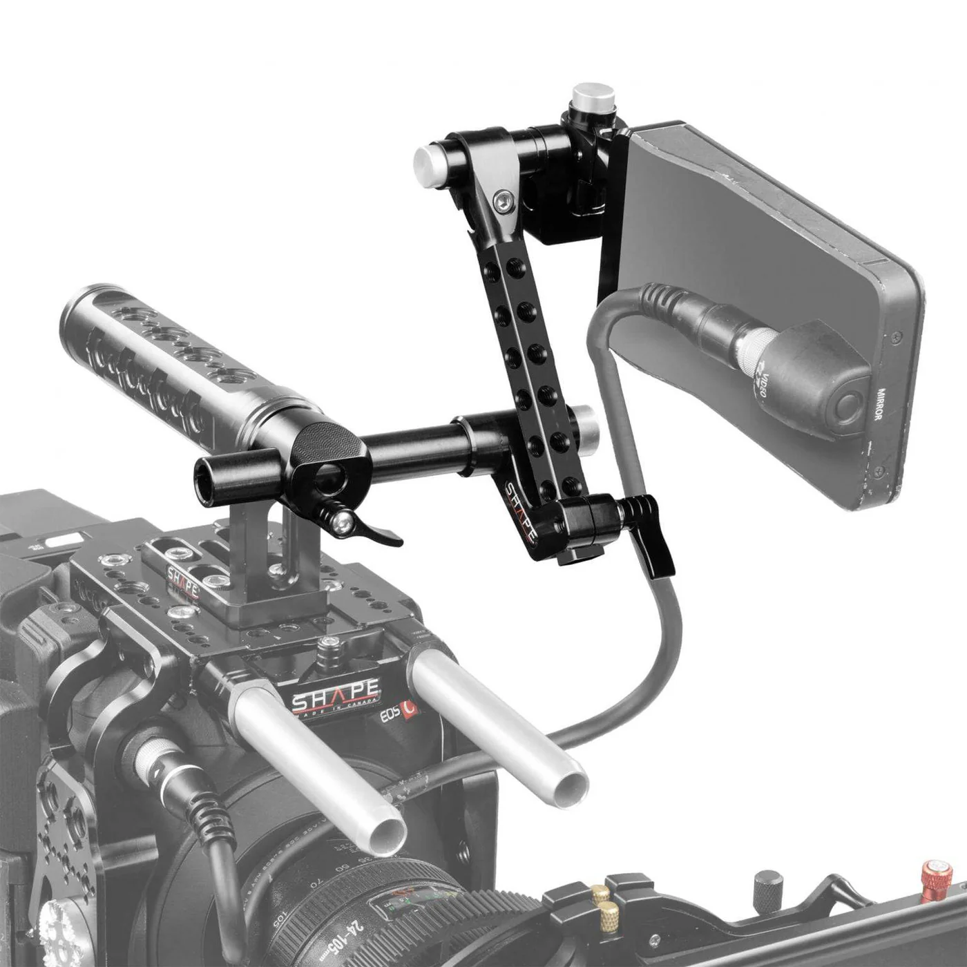 SHAPE Canon C500 Mark II, C300 Mark III Push-Button Viewfinder Mount - 3