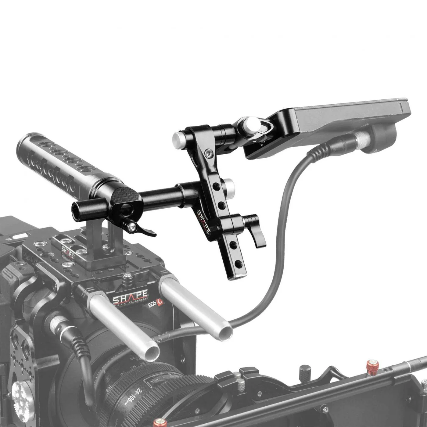 SHAPE Canon C500 Mark II, C300 Mark III Push-Button Viewfinder Mount - 6