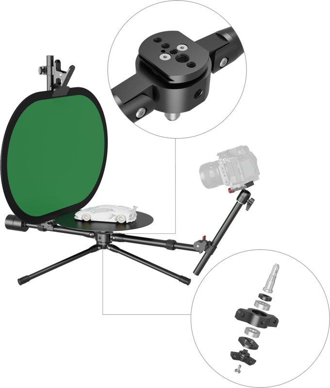 SmallRig 4807 Professional 12" 360° Photography Turntable - 2