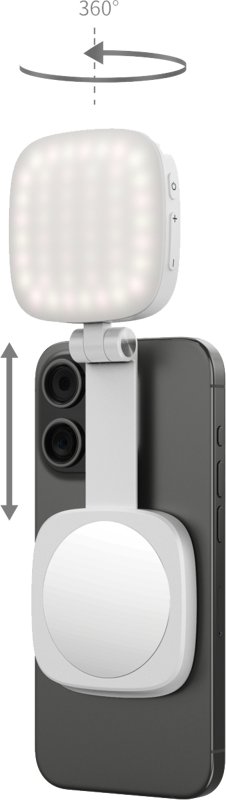SmallRig 4933 Vibe P48 Detachable Mobile Phone LED Video Light White - 6
