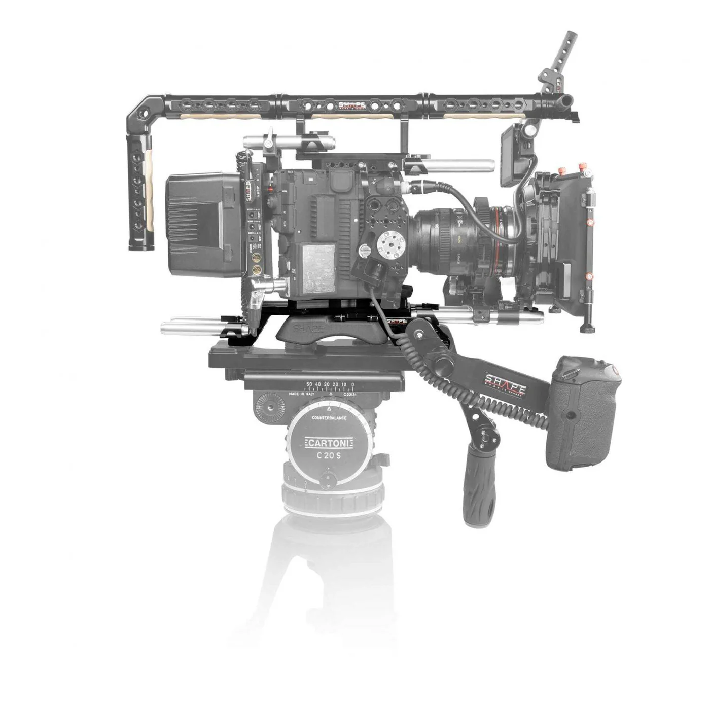 SHAPE Canon C500 Mark II, C300 Mark III V-lock Quick Release Baseplate - 8