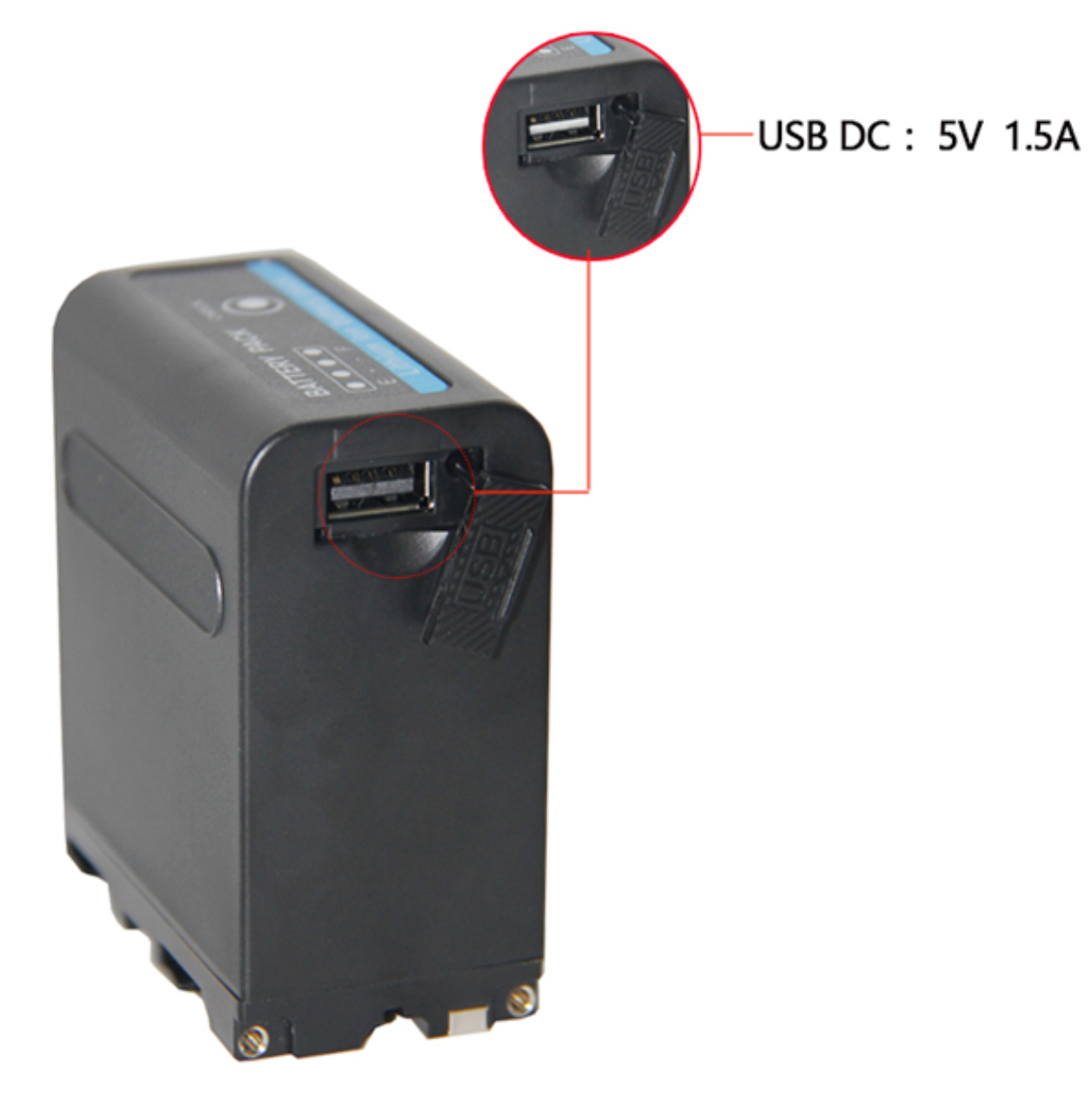 Sony Np-F980D Battery With Led Indicator and Usb - 2