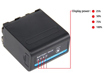 Sony Np-F980D Batteri med led indikator, och Usb