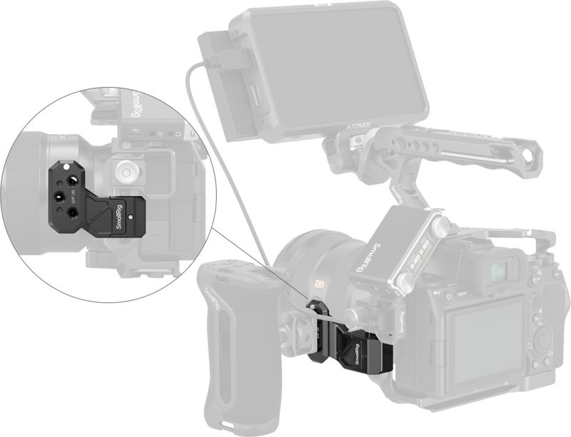 SmallRig 4458 Side Handle Extension Adapter Part with NATO Clamp - 3