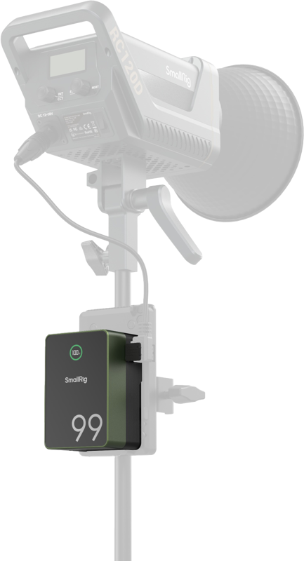 SmallRig 4974 VB99 Pro mini V Mount Battery Green - 6