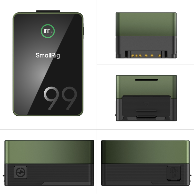 SmallRig 4974 VB99 Pro mini V Mount Battery Green - 2