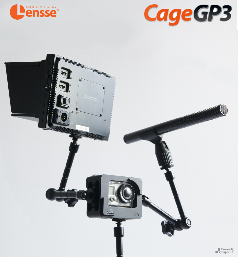 Lensse Cage GP3 for Gopro HD Hero3 - 2