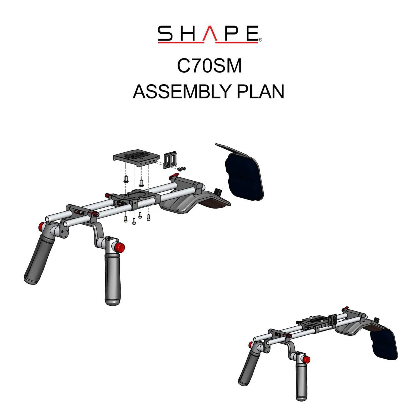 SHAPE Canon C70 shoulder mount - 9
