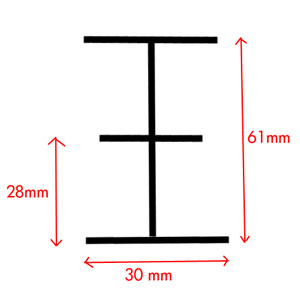 Ceiling Rail B-3030C 3x3m +4 Panthographs - 2