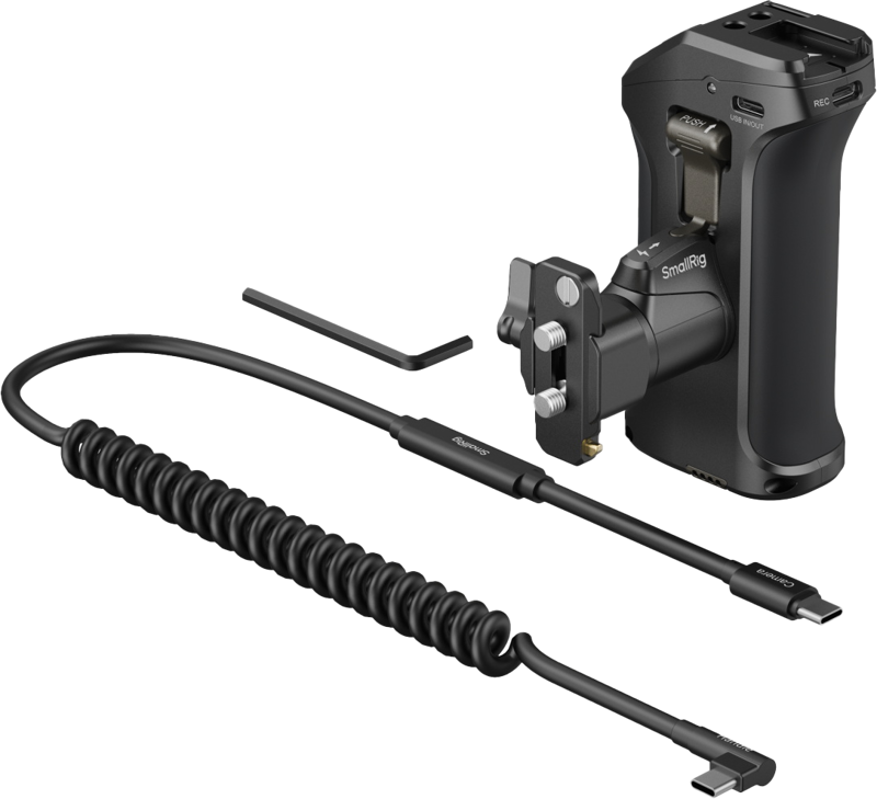 SmallRig 5235 Rotating Side Handle with Trigger REC for Selected Canon / Blackmagic Design Cameras - 3