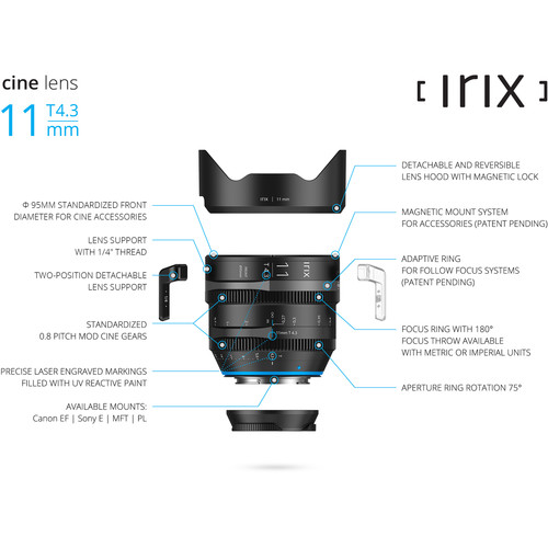 IRIX 11mm T4.3 Cine Lens Sony E-mount - 8