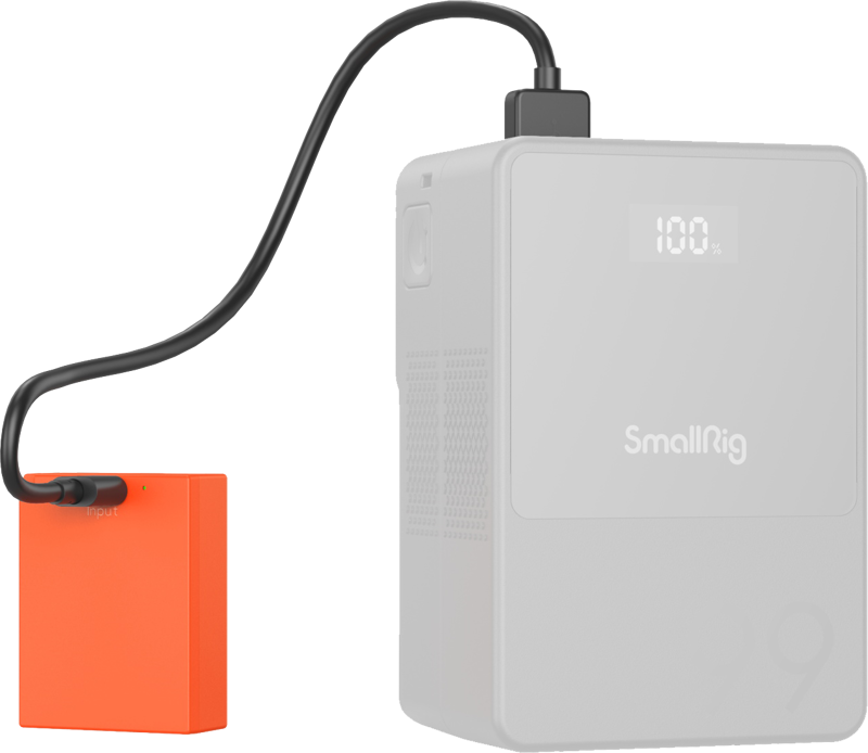 SmallRig 5088 USB-C Rechargeable Camera Battery NP-W126S Orange - 3