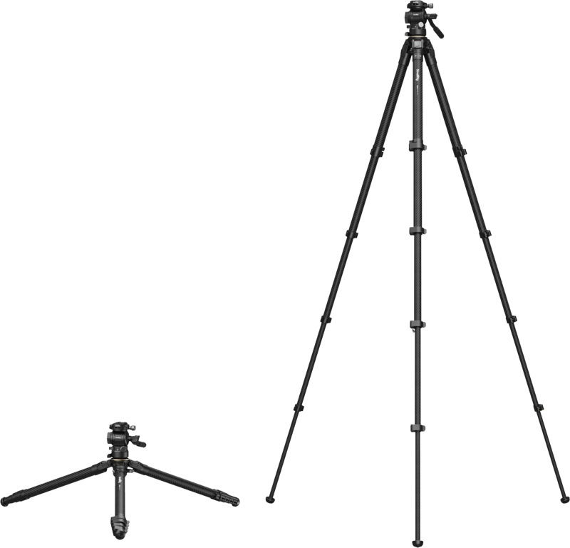 SmallRig 5028 Portable Carbon Fiber Travel Tripod Kit - 4