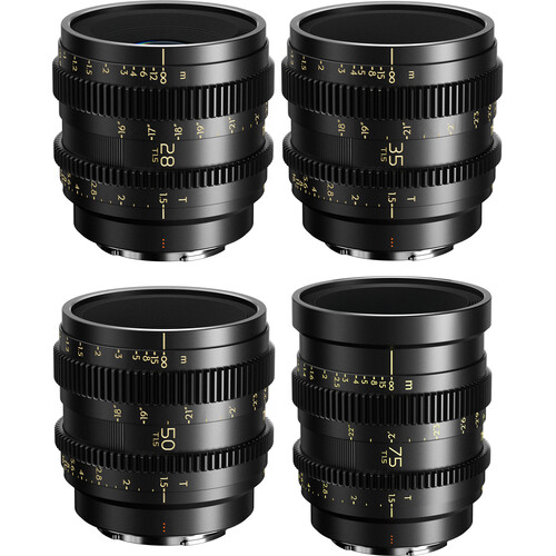 Thypoch Fullformat Cinema 4-lins kit Simera-C 28/35/50/75mm T1.5 - Emount
