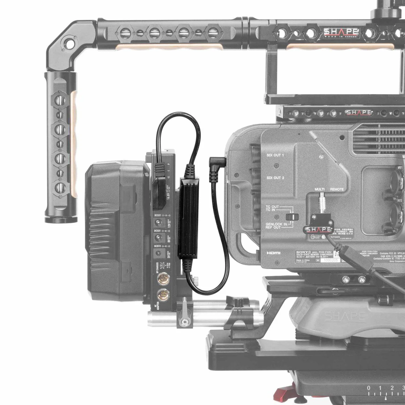 SHAPE D-TAP TO 19.5V Regulated Power Cable for Sony FX9/FX6 - 3