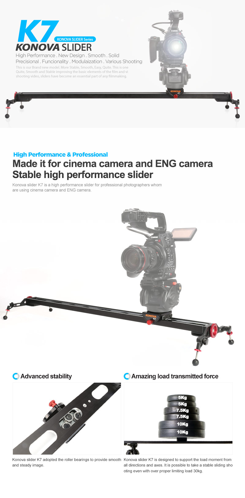 Konova Camera Slider 1.5m K7 - 5
