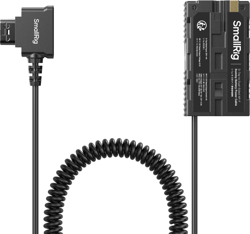 SmallRig 4884 D-Tap to Dual-Sided NP-F Dummy Battery Power Cable - 2