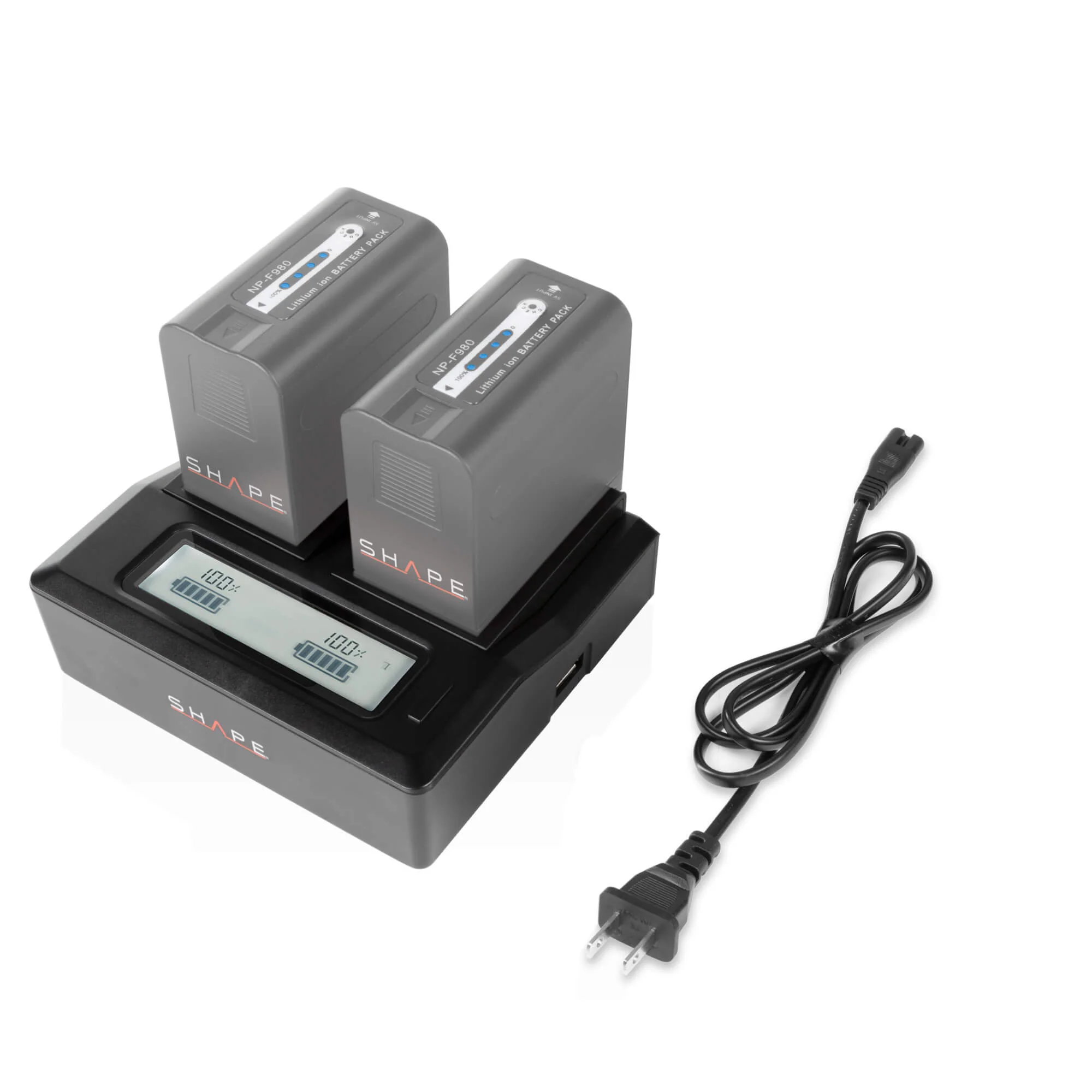 SHAPE NP-F Dual LCD Charger - 2